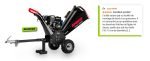 Broyeur de végétaux thermique 420 cc 120 mm démarrage électrique
