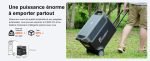 Station électrique portable 3840 Wh 3600 W batterie LFP 13 sorties