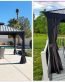Tonnelle de jardin 5,45 x 3,65 m en aluminium avec rideaux et moustiquaire