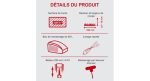 Tondeuse thermique 56 cm 224 cm3 bac 65 L
