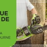 Tronçonneuse à batterie 48 V avec guide-chaîne 35 cm 2 batteries 4 Ah et chargeur double