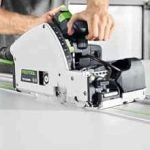 Scie plongeante avec inciseur 60 mm rail de guidage