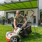 Scarificateur électrique 1300 W largeur 38 cm bac 55 L profondeur réglable 5 niveaux