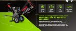 Broyeur de végétaux thermique 420 cc 120 mm démarrage électrique