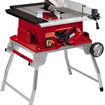 Scie circulaire sur table 2000 W lame 250 mm glissière de découpe table extensible et piètement repliable
