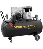 Compresseur d’air 200 L 3000 W 10 bars à courroie sur roues