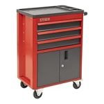 Servante d’atelier 3 tiroirs charge 25 kg par tiroir charge totale 200 kg roues 100 mm verrouillage central