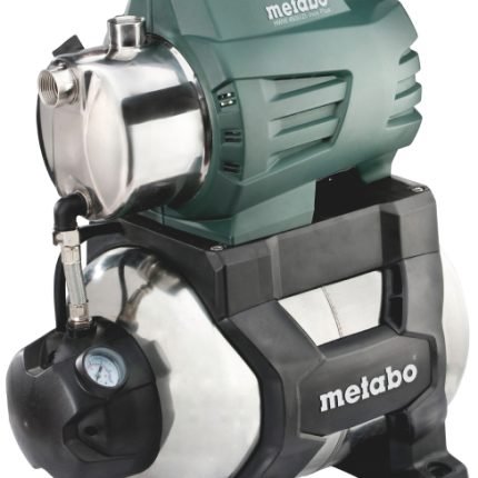 Station de pompage domestique inox 1300 W 6000 l/h 55 m réservoir 24 l