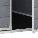 Abri de jardin monopente 1,8 m² polypropylène anti-UV plancher ventilation étagère