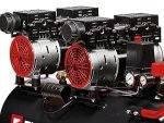 Compresseur à air 50 L 8 bars 1500 W sans huile avec réducteur de pression