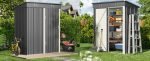 Abri de jardin métal 155 x 87 x 180 cm porte verrouillable