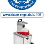 Broyeur de végétaux électrique 3000 W rotor 44 mm bac 60 L avec sécateur et lunettes