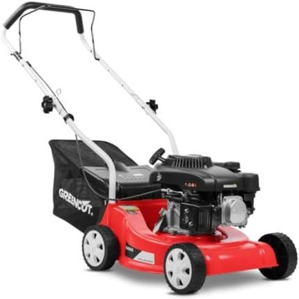 Tondeuse à gazon à essence 4 temps 139 cm³ bac 35 L coupe 39 cm hauteur 25–75 mm