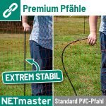 Filet électrifiable pour volailles 50 m hauteur 112 cm 16 piquets double pointe