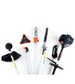 Débroussailleuse thermique 62 cm³ 3,5 CV 2 en 1 avec lame 3 dents et tête à fil