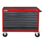 Servante d’atelier vide 7 tiroirs sur roulements charge max 300 kg roues 150 mm