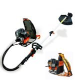Débroussailleuse thermique 62 cm³ 3,5 CV 2 en 1 avec lame 3 dents et tête à fil