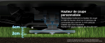 Robot tondeuse sans fil 1000 m² avec cartographie LiDAR 3D
