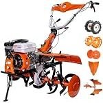 Motobineuse thermique 7 CV 212 cm3 largeur 56 à 83 cm