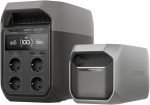 Station électrique portable EF EcoFlow DELTA 3 Plus avec batterie supplémentaire, 2k Wh de capacité, alimentation de secours extensible de camping, urgences domestiques et RV