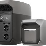 Station électrique portable EF EcoFlow DELTA 3 Plus avec batterie supplémentaire, 2k Wh de capacité, alimentation de secours extensible de camping, urgences domestiques et RV