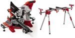 Scie à onglet radiale 2100 W lame 254 mm coupe 305 x 85 mm avec piètement – Avec Piètement stationnaire MSS 1610, Nouveau modèle