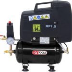 KS TOOLS, 165.0805, Compresseur sur Cuve 200 L 10 bar 3 CV 220 V Mono, Moteur Electrique avec Protection Thermique, Pressostat avec Manomètre, Niveau sonore: 96 dbA, 2 Sorties d'air Régulées 1/4