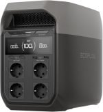 Station électrique portable EF EcoFlow DELTA 3 Plus,1024 Wh de capacité, batterie LiFePO4, charge complète en 56 min, 1800W de puissance de sortie, pour camping, RV, l'alimentation de secours