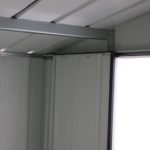 Abri de jardin en métal 9,16 m2 portes coulissantes ventilation