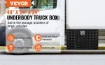 Boîte à outils camion aluminium 121,9 x 61 x 61 cm sous châssis étanche