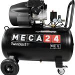 Compresseur à air bicylindre 100 L 2200 W 8 bars