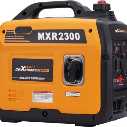 maXpeedingrods 3300W Groupe Electrogene Silencieux Inverter Essence avec Prises USB et 230V Générateur Electrique 4 Temps Generator Léger Secours pour les Caravanes, Garage, Jardin, Camping
