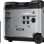 P5000 Pro Centrale électrique portable de 5120 Wh avec 2 panneaux solaires de 400 W, prises CA 5 × 4000 W, générateur solaire LiFePO4, charge rapide de 3200 W, pour la maison, le camping