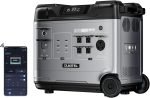 P5000 Pro Centrale électrique portable de 5120 Wh avec 2 panneaux solaires de 400 W, prises CA 5 × 4000 W, générateur solaire LiFePO4, charge rapide de 3200 W, pour la maison, le camping