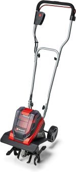Motobineuse sans fil 2×18 V largeur 30 cm profondeur 20 cm avec 2 batteries 3,0Ah et chargeur double