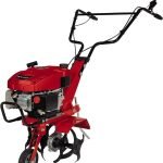 Einhell Motobineuse Thermique GC-MT 2560 LD 2.5 KW, Profondeur de Travail Jusqu’à 230 mm, Moteur 4 Temps 1 Cylindre, béquille réglable en Hauteur, Roue de Guidage orientable, Rouge