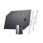 Batterie solaire 1,92 kWh avec 4 MPPT et sortie 2300 W – 1800W+Ultra+Support-Toit incliné