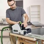 Scie plongeante avec inciseur 60 mm rail de guidage