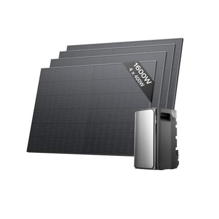 EF EcoFlow STREAM Ultra Batterie de 1,92 kWh pour kit solaire, entrée solaire 2800 W 4 MPPT, ports CA doubles 2300 W, micro-onduleur intégré, extensible à 11,52 kWh, contrôle intelligent par IA