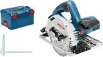 Scie circulaire filaire 1350 W Ø 165 mm frein démarrage progressif butée longitudinale L-BOXX – L-BOXX, GKS 55+ GCE