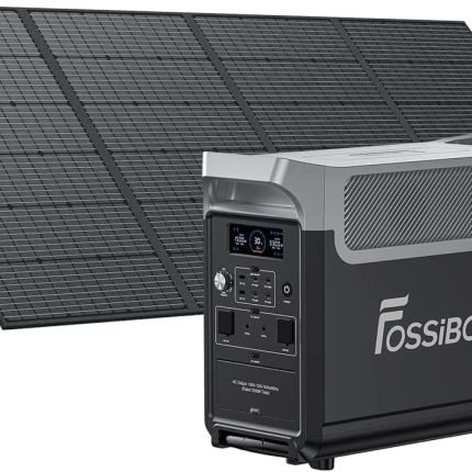 FOSSiBOT F3600 Pro Station électrique portable, Capacité 3840Wh, Batterie LFP 6500+ cycles, recharge rapide, puissance de sortie 3600 W, générateur solaire silencieux, pour la maison/camping/voyages