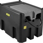 VEVOR Réservoir Diesel Portable 439 L Cuve de Ravitaillement Polyéthylène Rouge avec Pompe Transfert 12 V Jauge de Carburant Tuyau 4 m Buse Ravitaillement pour Véhicule Appareils Agriculture Industrie