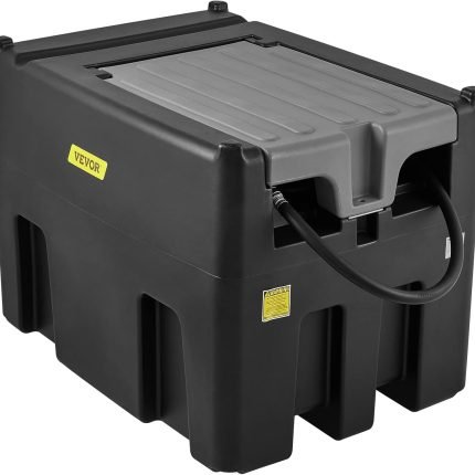 VEVOR Réservoir Diesel Portable 439 L Cuve de Ravitaillement Polyéthylène Rouge avec Pompe Transfert 12 V Jauge de Carburant Tuyau 4 m Buse Ravitaillement pour Véhicule Appareils Agriculture Industrie