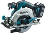 Scie circulaire 18 V Ø 165 mm avec 2 batteries 5,0 Ah chargeur et coffret Makpac