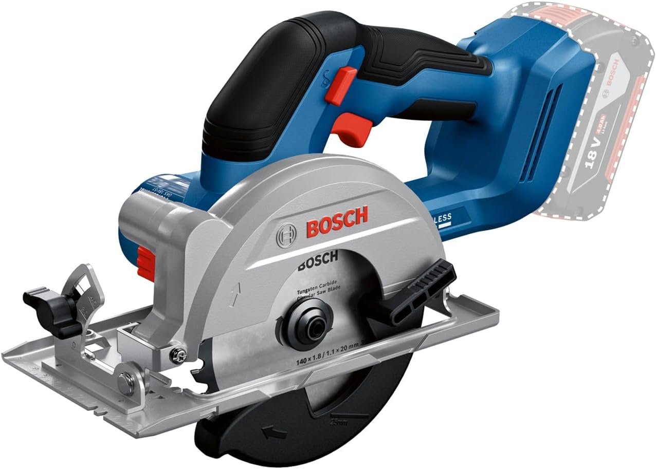 Bosch Professional 18V System Scie circulaire Sans-Fil GKS 18V-51 moteur sans charbon, 2 batteries 18V GBA 4.0Ah, chargeur GAL 18V-20, 1 lame de scie 140 mm, butée longitudinale Bosch Professional 18V System Scie circulaire Sans-Fil GKS 18V-51 moteur sans charbon, 2 batteries 18V GBA 4.0Ah, chargeur GAL 18V-20, 1 lame de scie 140 mm, butée longitudinale