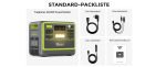 Station électrique portable 2048 Wh 2400 W LiFePO4 avec 13 sorties