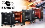 Servante d’atelier 257 outils 7 tiroirs porte latérale et tiroir vertical