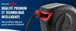 Enrouleur de tuyau d’air comprimé 30 m + 2 m 3/8 9,5×15 mm raccord 1/4 BSPT pression max 17 bar montage mural