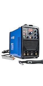 Poste à souder TIG AC DC 180 A 230 V avec affichage numérique