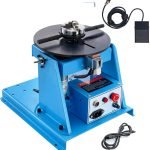 VEVOR Positionneur rotatif de soudage 30 kg, table tournante de positionnement de soudage 0-90° 1-12RPM 80W, avec mandrin de tour à 3 mâchoires de 31,4 cm et support de torche de soudage pour coupe,